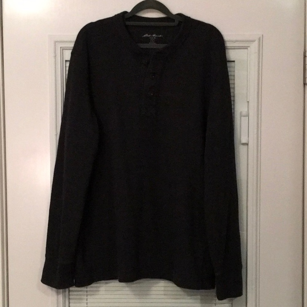 Eddie Bauer Men’s Large Black Long Sleeve Shirt